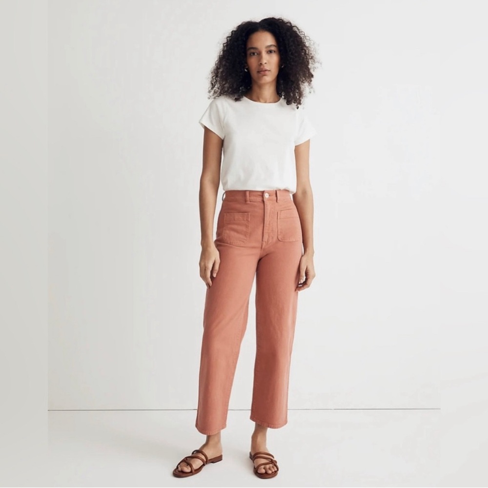 emmett 2.0 wide-leg crop pants in dried rose